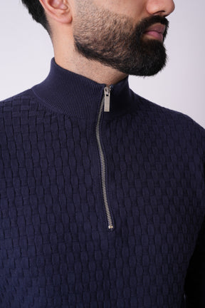 Navy Quarter Zip