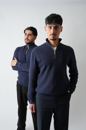 Navy Quarter Zip